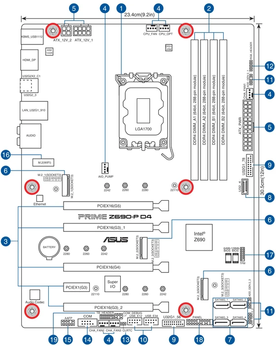 ASUS Prime Z690-P D4 (Intel 1700)
