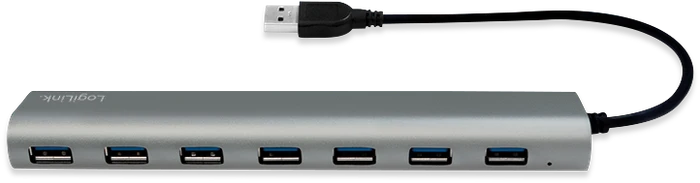 LogiLink USB-Hub, 7x USB-A 3.0, USB-A 3.0 [Stecker]