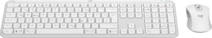 Logitech MK950 Signature Slim Combo Off-White, Logi Bolt, USB/Bluetooth, DE