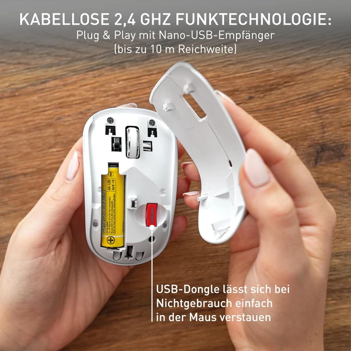 Cherry MW 2200 Wireless Mouse, weiß, USB