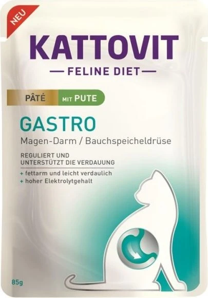 Finnern Kattovit Gastro Paté, mit Pute, 850g (10x 85g)