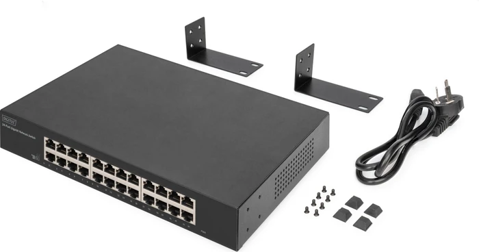 Digitus DN-801 Rackmount Gigabit Switch, 24x RJ-45