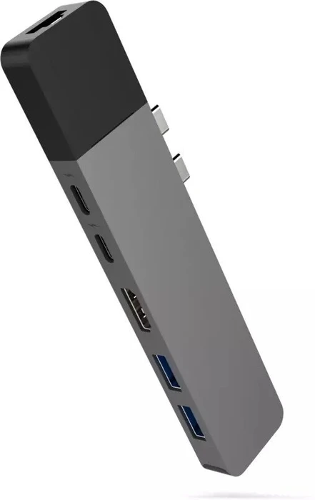 Hyper HyperDrive Net 6in2, 2-port, Thunderbolt 3 Multiport Adapter, silber