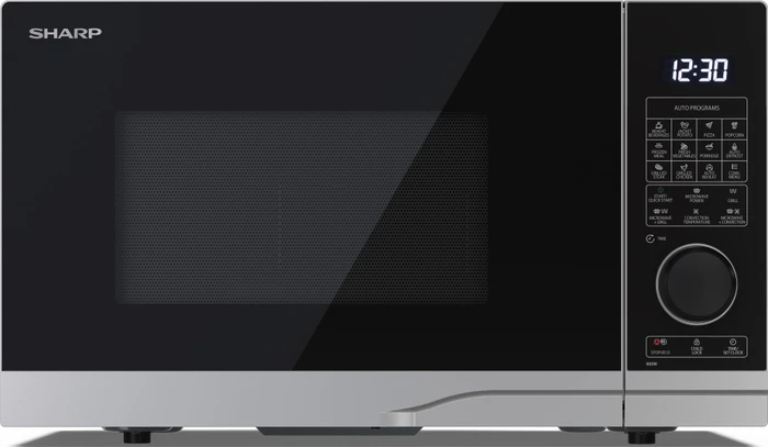 Sharp YC-PC254AE-S Mikrowelle mit Grill/Heißluft