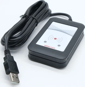 Elatec T4DO-F Standard schwarz RFID Cardreader, USB-A 2.0 [Stecker] (T4DT-FB2BEL)