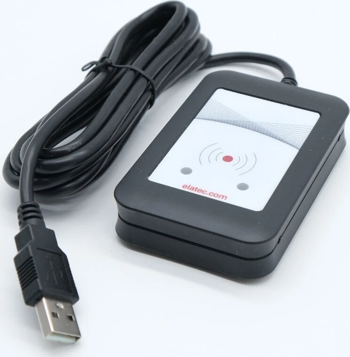 Elatec T4DO-F Standard schwarz RFID Cardreader, USB-A 2.0 [Stecker]
