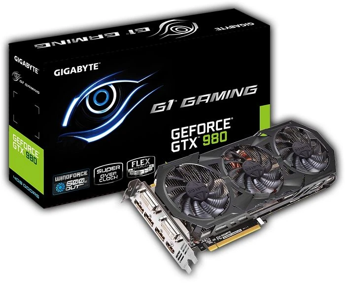 GIGABYTE GeForce GTX 980 Windforce 3X OC, 4GB GDDR5, 2x DVI, HDMI, 3x DP