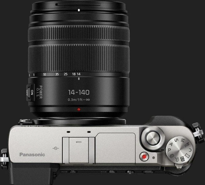 Panasonic Lumix DMC-GX80 silber mit Objektiv Lumix G Vario 14-140mm 3.5-5.6 ASPH OIS