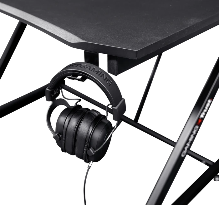 Trust Gaming GXT 711X Dominus Gaming Desk Schreibtisch 120x72cm schwarz/schwarz