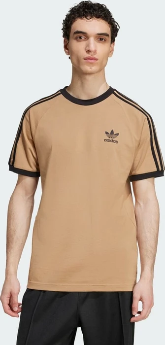 adidas Adicolor Classics 3-Streifen T-Shirt kurzarm cardboard/black (Herren)