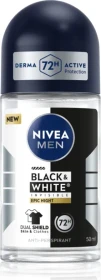 Nivea MEN Black & White Invisible Epic Night Deodorant Roll-On, 50ml