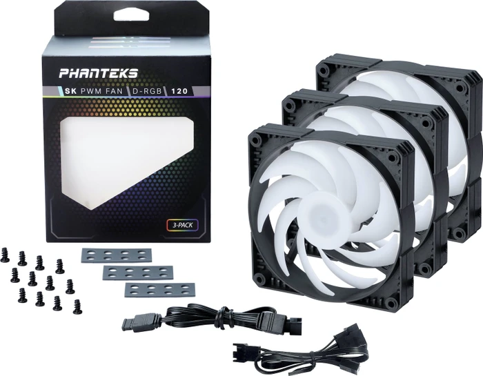 Phanteks PH-F120SK D-RGB schwarz, 120mm, 3er-Pack