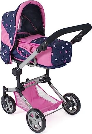 Bayer Chic 2000 Jara 3in1 Kombipuppenwagen butterfly navy pink
