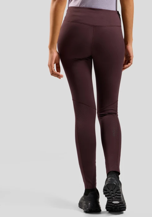 Odlo Zeroweight Tights Laufhose lang fudge (Damen)