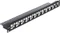 DeLOCK Patchpanel für RJ-45 Keystone Module, abgestuft, 19", 24-Port, 1HE, 19", 1HE, schwarz Vorschaubild