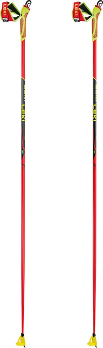 Leki HRC Team Langlauf Skistock bright red/neon yellow/black (Modell 2025/2026)