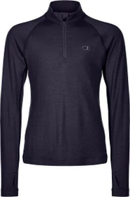 Icebreaker 260 Tech Half Zip Funktionsshirt langarm schwarz (Junior)