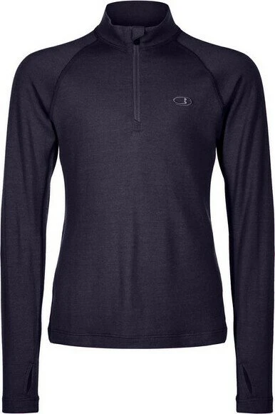 Icebreaker 260 Tech Half Zip Funktionsshirt langarm schwarz (Junior)