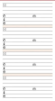 bsb-obpacher Kalender Kompakt Ersatzeinlage Adressen, A6, 50 Blatt