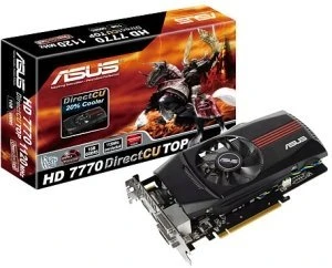 ASUS Radeon HD 7770 GHz Edition DirectCU TOP, HD7770-DCT-1GD5, 1GB GDDR5, 2x DVI, HDMI, DP