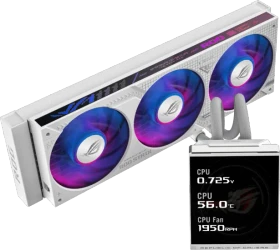 ASUS ROG Strix SLC IV 360 ARGB LCD White Edition, weiß