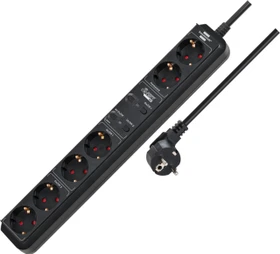 Brennenstuhl Connect Eco-Line WiFi Steckdosenleiste mit Zeitschaltuhr, 6-fach, 1.5m, Smart-Steckdose (1159760946)