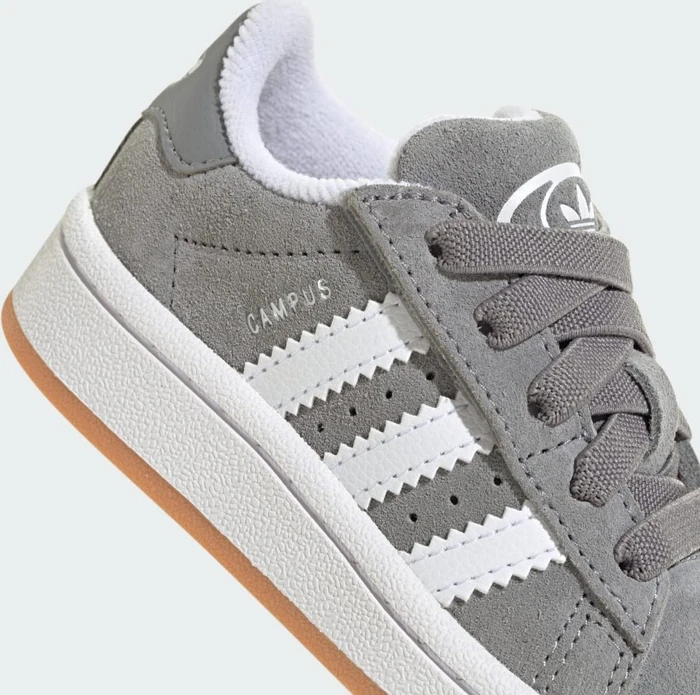 adidas Campus 00s Comfort Closure Elastic Lace grey three/cloud white/gum (Junior)