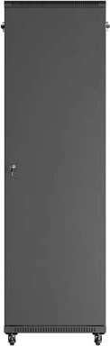 Lanberg 19" Rackschrank 27HE, freistehend, Flatpack, Glastür, IP20, RAL 9004, 1000mm tief