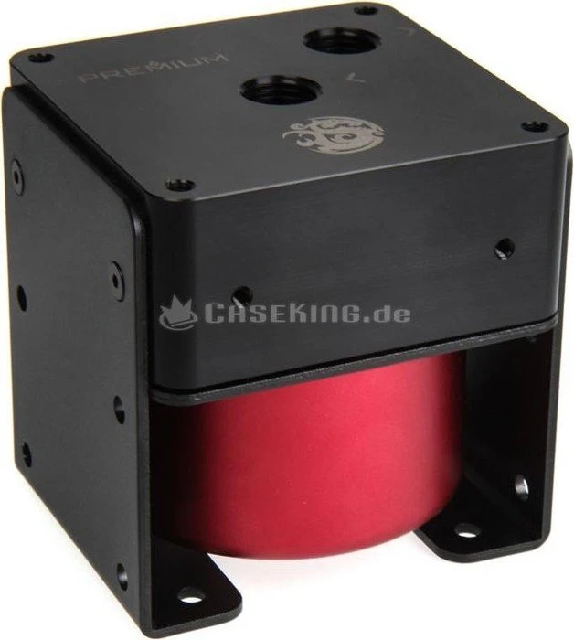 Bitspower Premium MOD Top Laing D5 Pumpendeckel, POM, schwarz/rot