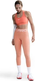 Nike Pro Sculpt Hose lang apricot agate/white (Damen)