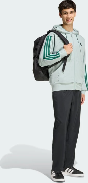 adidas Essentials 3-Streifen French Terry Hoodie wonder sage/collegiate green (Herren)