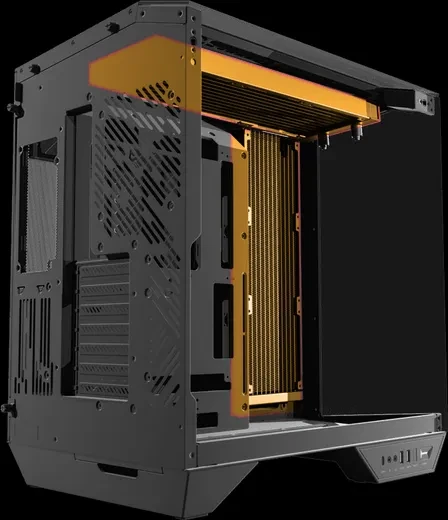 DarkFlash DY470 Shadow Black, inkl. 4x Lüfter, inkl. GPU-Halterung, Glasfenster