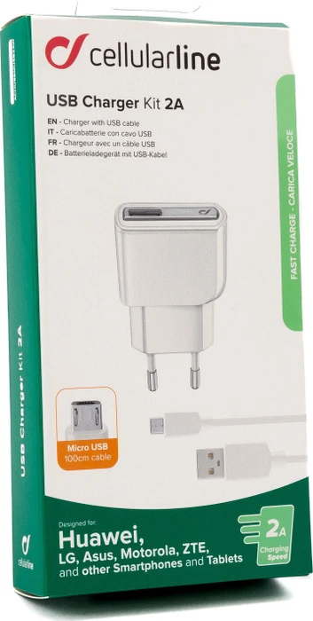 Cellularline Travel Charger Kit Ultra weiß