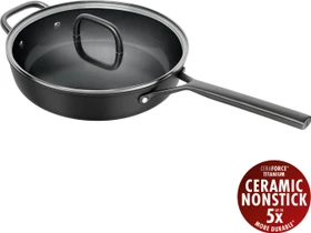 Zwilling Milano Schmorpfanne mit Glasdeckel 28cm schwarz