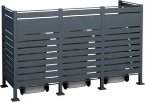 Westmann Planum 150 Mülltonnenbox 3x 240l anthrazit