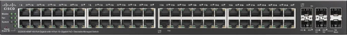 Cisco SG500X Rackmount Gigabit Managed Stacking Switch, 48x RJ-45, 2x SFP+, 740W PoE+