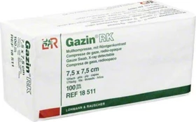 Lohmann & Rauscher Gazin RK Mullkompresse unsteril 12-fach, 7.5 x 7.5cm, 100 Stück