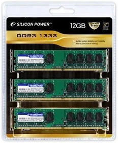 Silicon Power UDIMM 12GB Kit, DDR3-1333, CL9