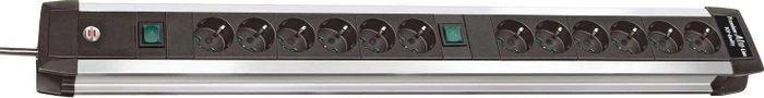 Brennenstuhl Premium-Alu-Line Technik, 12-fach, 3m