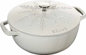 Zwilling Staub Cocotte Schneeflocke Schmortopf rund 31cm 3.6l weißer trüffel