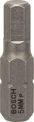 Bosch Professional Extra Hart Innensechskant Bit 1/4", 5x25mm, 3 Stück