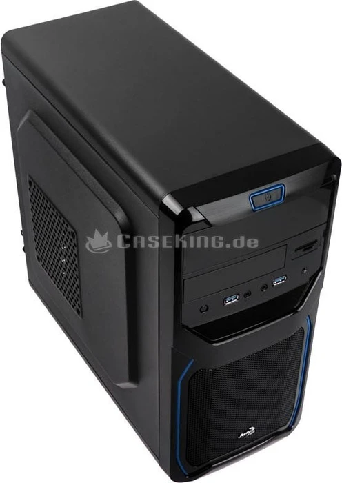 AeroCool QS-183 Advance schwarz, Lüfter LED blau