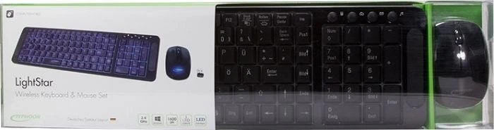 Typhoon LightStar Wireless Combo schwarz, USB, DE