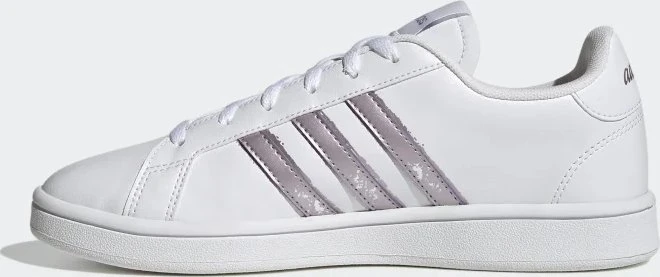 adidas Grand Court Base Beyond cloud white/matt purple met. (Damen)