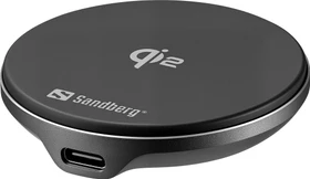 Sandberg Wireless Charger Magnet Qi2 15W schwarz/grau
