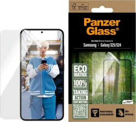 PanzerGlass Eco Matrix Screen Protector Ultra-Wide Fit für Samsung Galaxy S25