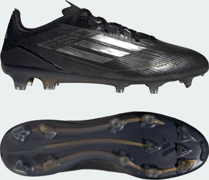 adidas F50 Pro FG core black/iron metallic/gold metallic