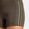 adidas Optime 4-Inch Raw-Cut-Hem Hose lang shadow olive (Damen) Vorschaubild