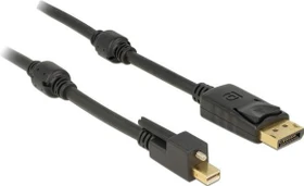DeLOCK DisplayPort/Mini DisplayPort 1.2 Kabel schwarz, 1m