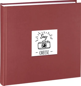 Hama Jumbo Fotoalbum, 30x30, 100 weiße Seiten, Fine Art rot